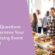 The title of the article, "6 Quick Questions to Determine Your Fundraising Event Format."